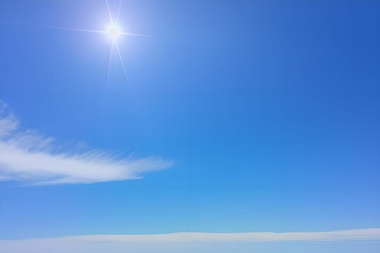 A picture of clouds in the blue sky. no.62. Generative aI.