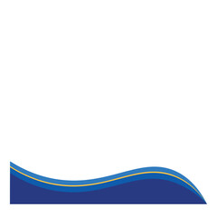 Fototapeta premium Wave Business Footer