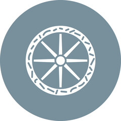 Wooden Wheel Icon