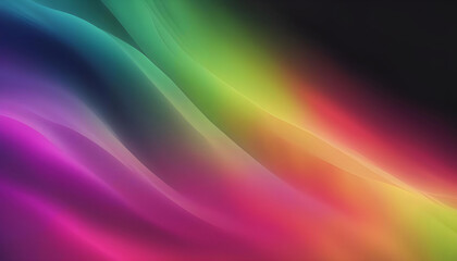 Obraz premium Colorful streamlined wave neon art background Generative AI