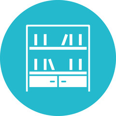 Library Shelves Icon