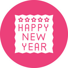 Happy New Year Icon