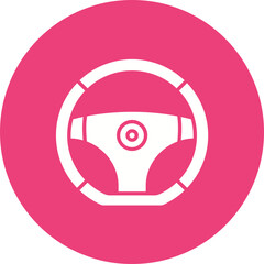 Obraz premium Steering Wheel Icon
