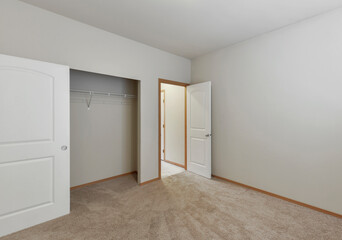 Modern empty bedroom interior