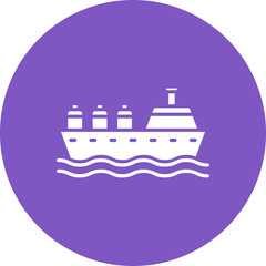 Obraz premium Oil Ship Icon