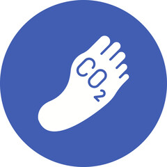 Carbon Footprint Icon