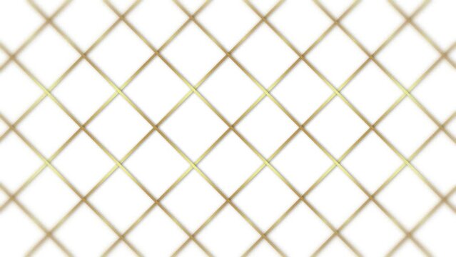 Abstract luxury backgrounds geometric square shape with golden metallic strip. Seamless looped minimal Background