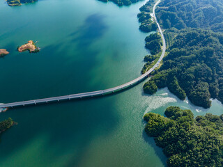 bridge road over lake overlook
