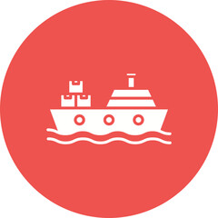 Fototapeta na wymiar Cargo Ship Icon