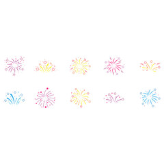 Decorative New Year Firework