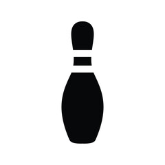 bowling icon vector design template simple and clean