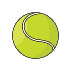 tennis ball icon vector design template simple and clean