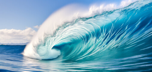 Blue Ocean Wave.