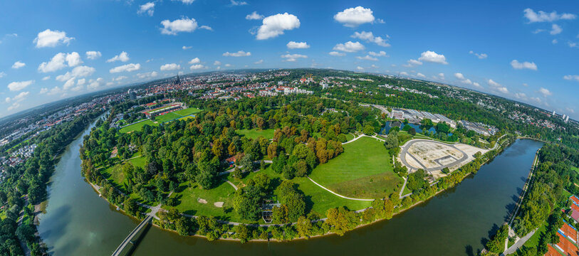 Ulm und Neu-Ulm rund um die Friedrichsau an der Donau