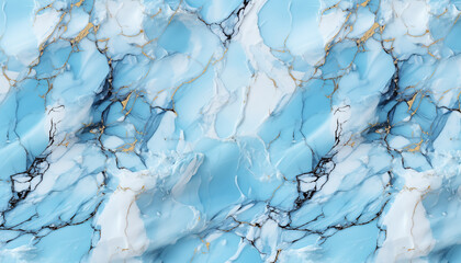 Abstract marble pattern at the bule marble stone