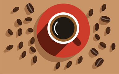 Obraz premium coffee illustration design to celebrate world coffee day