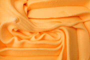 Texture of yummy ice cream as background, top view