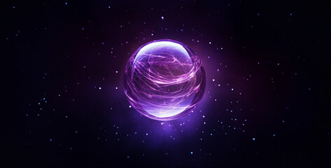 violet sphere violet colour inside white sphere hd wallpaper