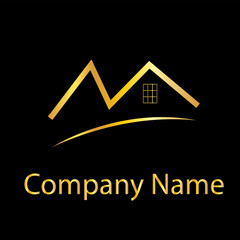 Real estate house logo design
