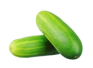 Cucumber isolated on white background.