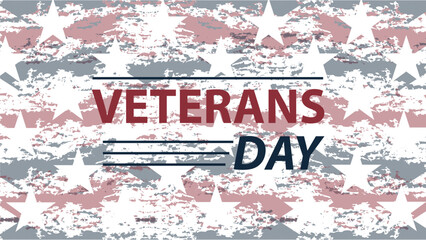 Minimalist grunge background design for Veterans Day celebration