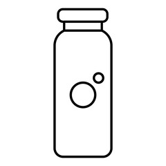 Drink bottle icon in thin line art.