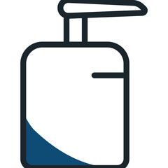 Hand Wash Icon in Line Art.