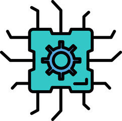 Setting Microchip Icon in Turquoise Color.