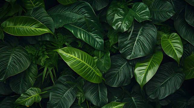 Green tropical background