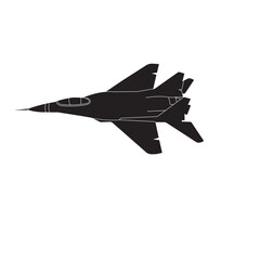 Fototapeta na wymiar Fighter plane icon