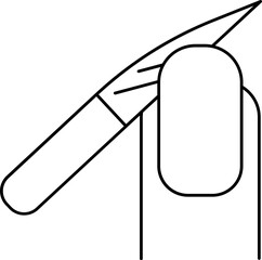 Nsvgl Filing Icon In Black Line Art.