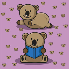 Obraz premium koala cute mascot vector icon