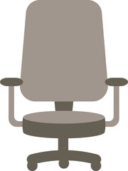 Office Chair Icon Or Symbol In Gray Color.