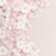 Fototapeta na wymiar pink background with flowers