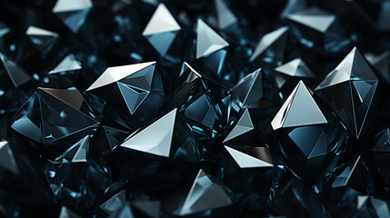 Black crystal background