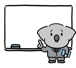 ホワイトボードを使って説明する動物シリーズ