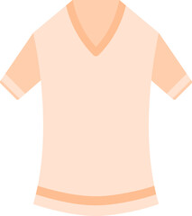 T-Shirt Icon In Orange Color.