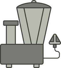 Mixer Grinder Icon In Gray Color.