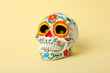Painted skull for the Mexican Day of the Dead.