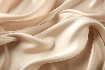 Fototapeta premium beige silk background - generative ai