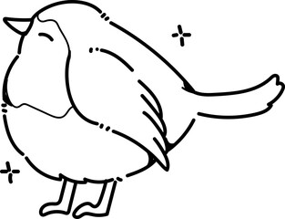 Bird Sticker Doodle