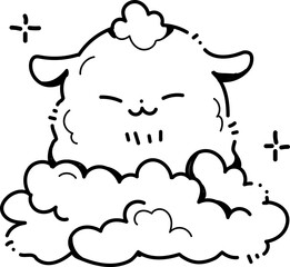 Sheep Sticker Doodle