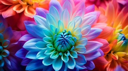 Obraz premium beautiful chrysanthemum flower in the garden
