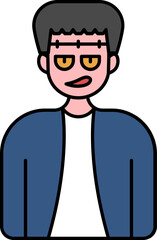 Frankenstein Colorful Icon in Flat Style.