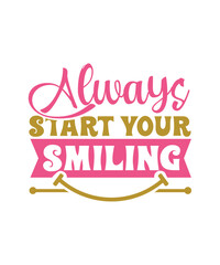 always start your smiling svg