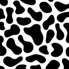 Cow skin pattern vector stock illustration.