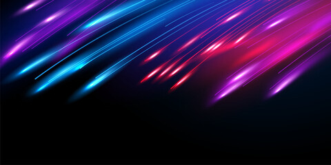 Fototapeta na wymiar beautiful light speed line background on black background abstract design vector illustration