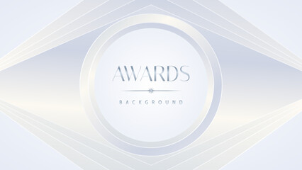 Luxury white award graphic background. Template luxury premium corporate abstract design. Template banner certificate. Modern design concept. Vector illustration.