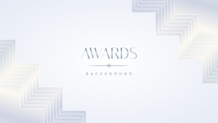 Luxury white award graphic background. Template luxury premium corporate abstract design. Template banner certificate. Modern design concept. Vector illustration.