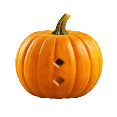 Obraz premium Halloween pumpkin font colon, : symbol. Isolated on transparent background. 